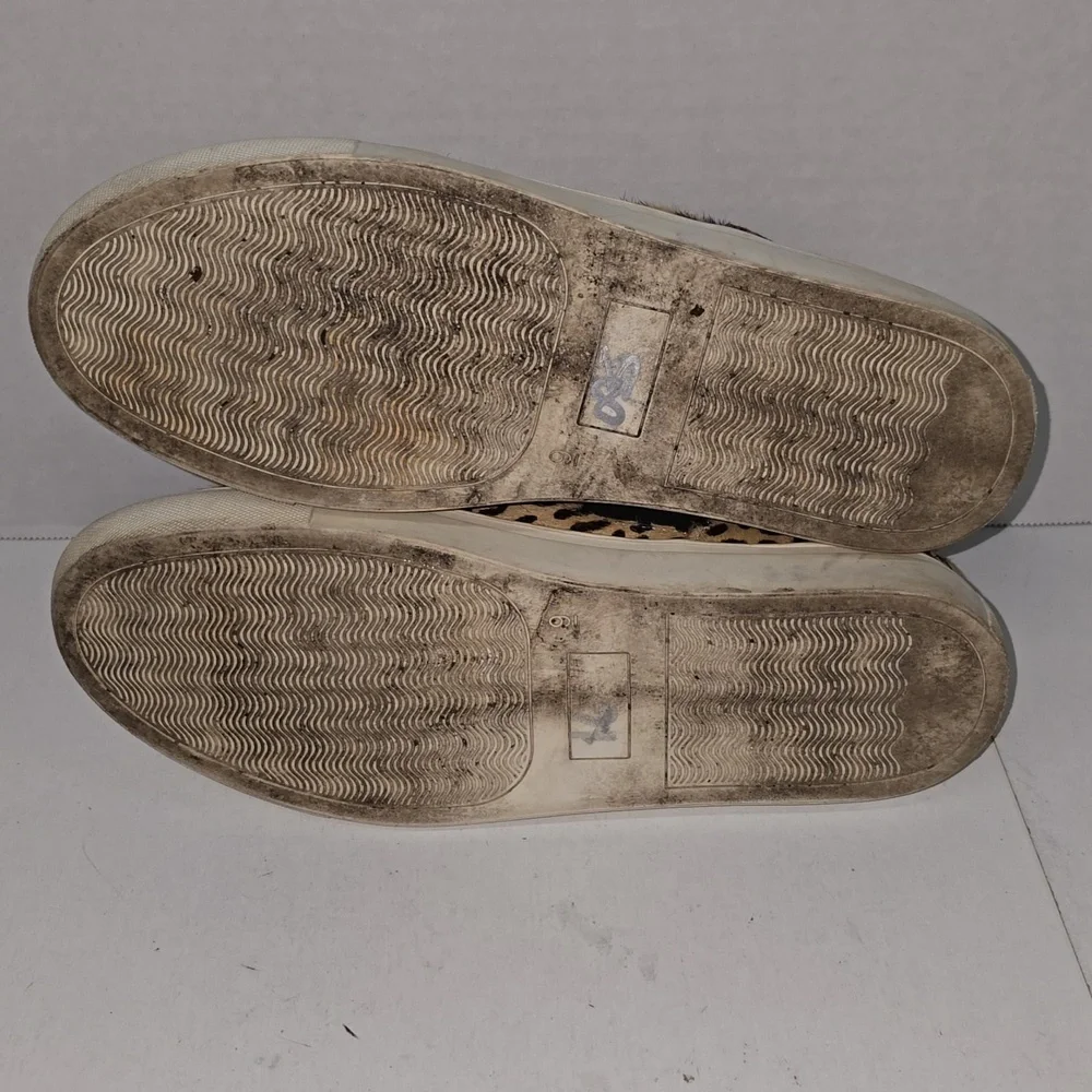 Coconuts by Matisse Harlan Slip On Leather Sneaker Leopard Print Womens Size 9 - Picture 9 of 14